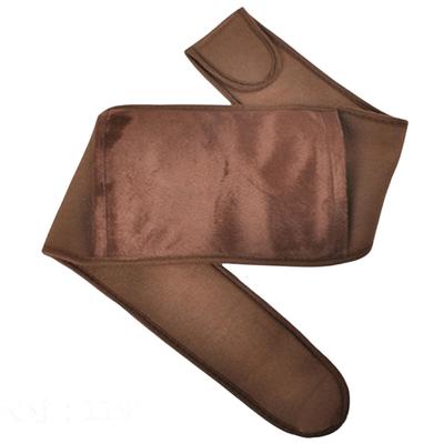 Мужской женский зимний теплый пояс регулируемый грелка плюшевый пояс (коричневый)