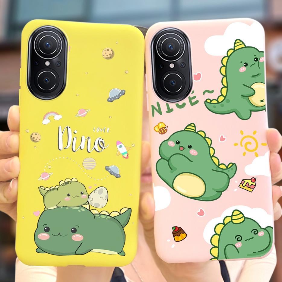 For Huawei Nova 9 SE Case Cute Dinosaur Cartoon Back Cover Soft Silicone Phone Case For Huawei Nova 9 Pro Nova9 SE Fundas Bumper