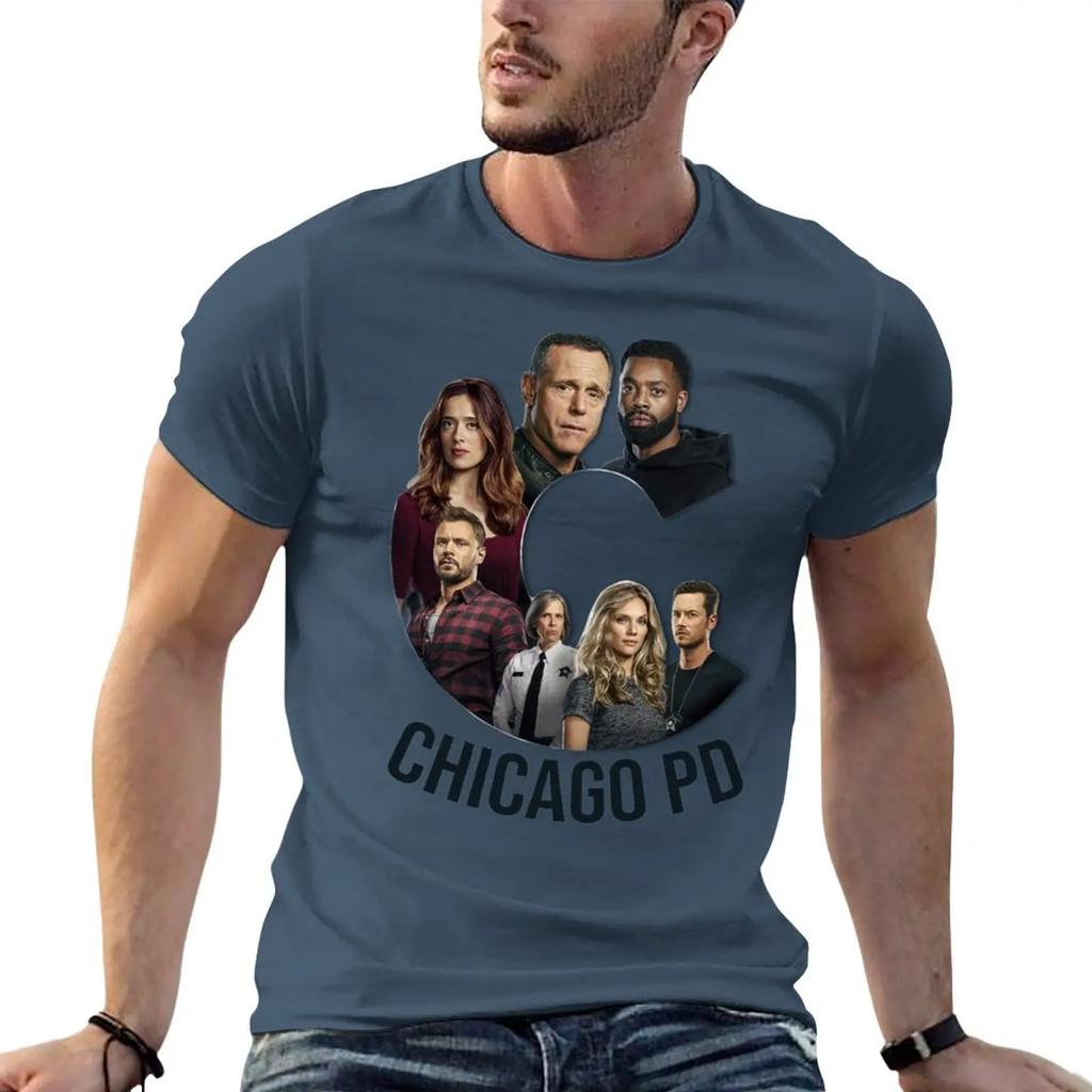 New Chicago PD tv show characters logo TShirt vintage sublime cotton graphic tees Unisexs funny t shirts
