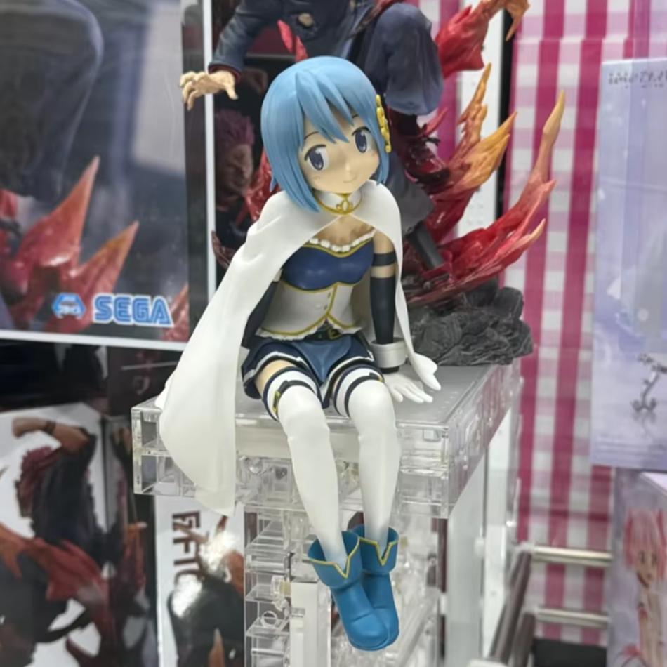 Фигурка Puella Magi Madoka Magica Мадока Саяка Стопор для лапши Сидящая ПВХ Аниме Коллекционная модель Декор для стола Подарок для фанатов аниме