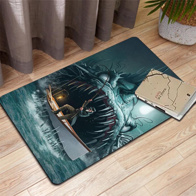 Terrifying piranha Rug Floor Mat for Living Room or Bedroom Soft and Comfortable Carpet a Gift for Birthday and Holiday.MFF0918483