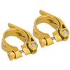2Pcs 34.9MM Mountain Road Bike Quick Release Seat Post Clamp Tube Clip Accessory(d"or )