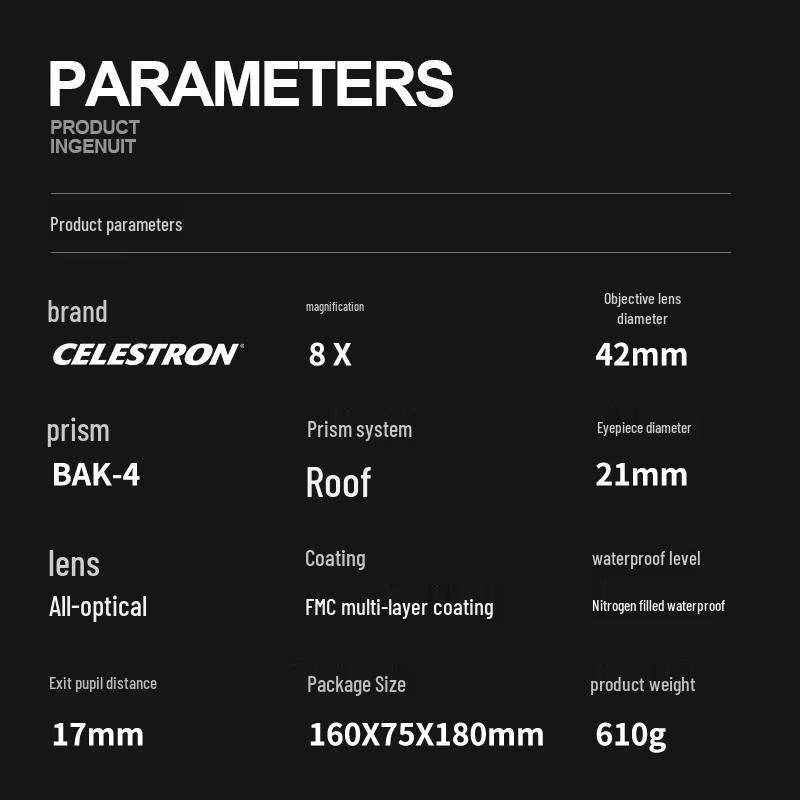 Водонепроницаемый бинокль Celestron Nature Pro