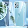 Чехол из закаленного стекла для Apple 15 Pro Max с пленкой для объектива — прозрачная защитная крышка для глаз с мелкими отверстиями