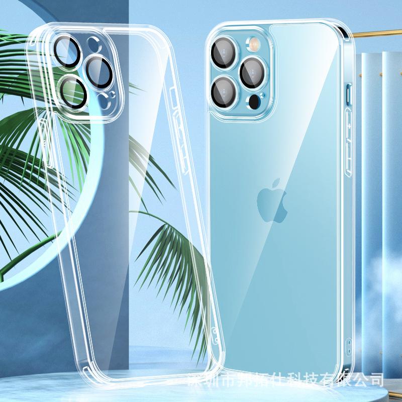 Чехол из закаленного стекла для Apple 15 Pro Max с пленкой для объектива — прозрачная защитная крышка для глаз с мелкими отверстиями