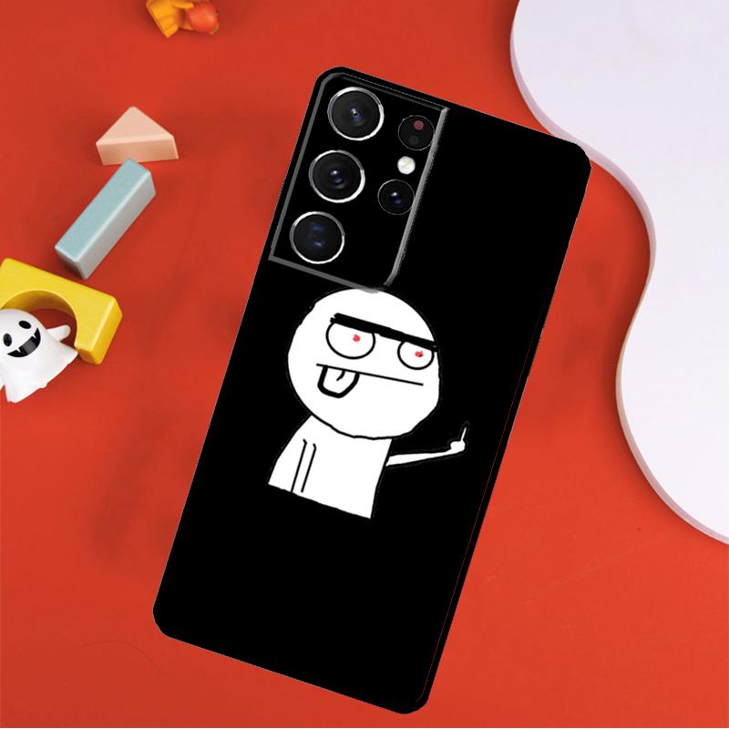 Смешной чехол для телефона с средним пальцем для Samsung Galaxy S25 Ultra S24 Ultra S9 S10 S20 S21 S22 S23 Plus S24 FE