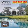 2025 New V666 Mini Drone 8K HD Dual Camera Five-way Obstacle Avoidance Foldable Remote Control Quadcopter WiFi FPV Children's Toy Gift