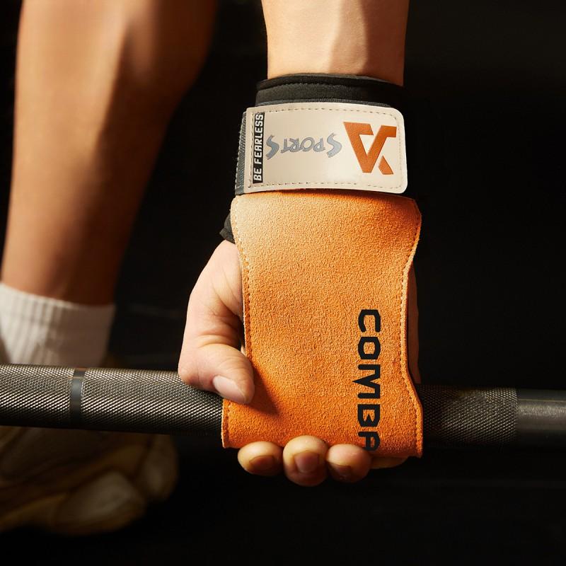 Weightlifting Gym Gloves Pull Ups Deadlifts With Palm Protection Reinforced Leather Wrist Support Unisex
