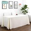 Premium Solid Color Tablecloth Wedding Hotel Dining Long Rectangle Table Cover Anti-Slip Stain Resistant Decorative Linen Look