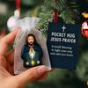 Pocket Hug Jesus Gift Blessing Jesus Prayer Figurine with Card Christian Pocket Hug Keepsake Religious Faith Ornament for Christian Gifts
