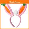 Милая повязка на голову с ушками пасхального кролика и повязка на голову в форме кролика с морковкой