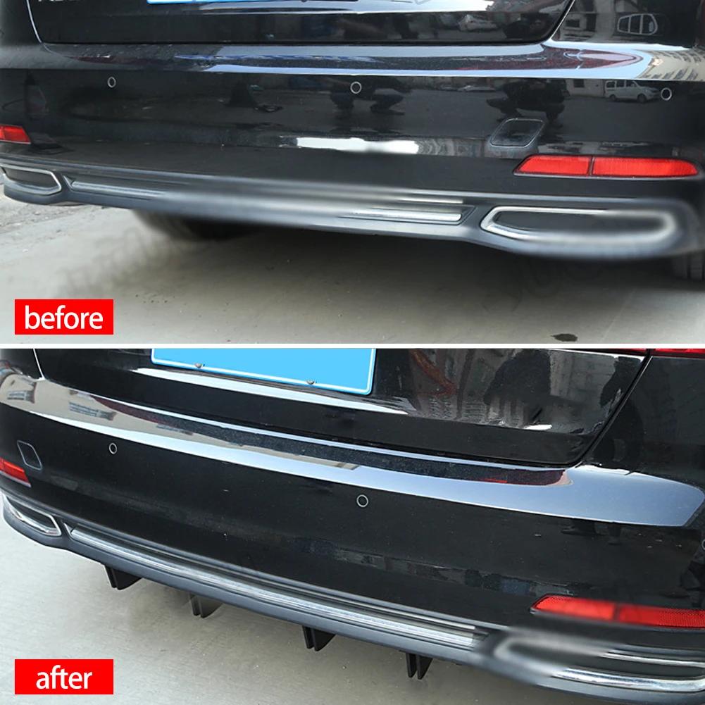 4 шт./компл. автомобильный задний бампер полоска губа двойной спойлер диффузор сплиттер защита от царапин защита от столкновений