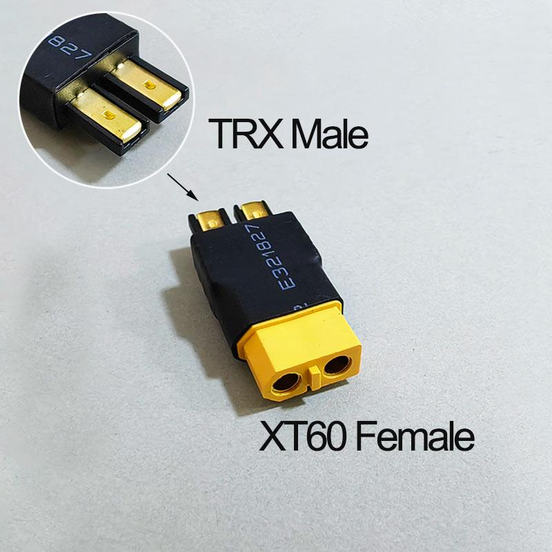 1PCS RC Battery Connector Adapter XT30 XT60 XT90 T-Plug TRX Male to Female Plug For RC LiPo Battery Charger