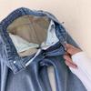 Женские джинсы прямого кроя с высокой талией, свободные, широкие, на флисовой подкладке, винтажная стирка, джинсовые брюки, зимние повседневные брюки