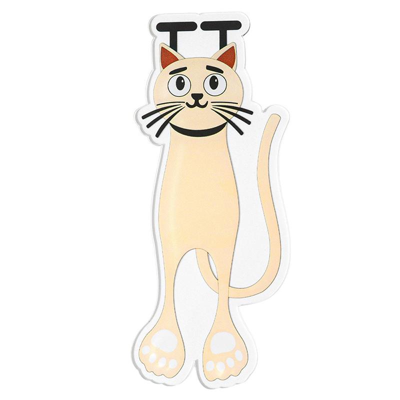 1 Pc Kawaii Black Cat Bookmarks For Books 3D Plastic Stereo Animal Book Mark For Student Teacher's Gifts Creative Stationery