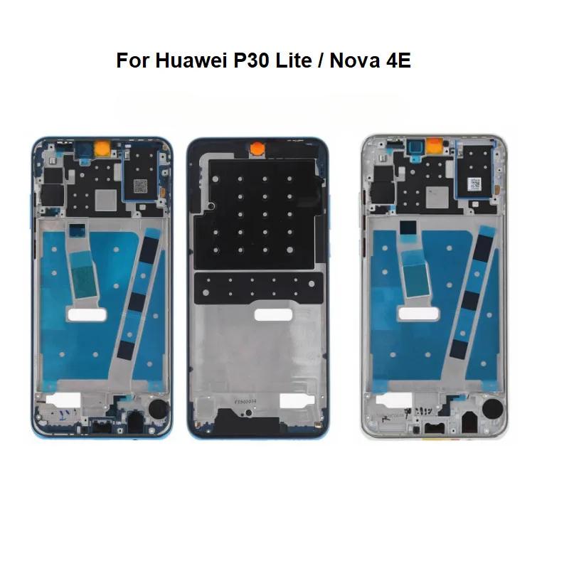 Для Huawei P30 Lite Передняя рамка Корпус Средняя часть Рама Задняя панель Шасси + Кнопки питания и громкости