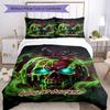 3PC Custom Name "Poisonous Apple Artwork" Bedding Set Printed Bedding Set Duvet Cover Closure Includes 1 Duvet Cover & 2 Pillowcases for All Seasons B