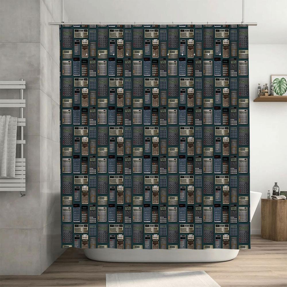 Shower Curtain Abstract Geometric Modern Art Bathroom Decor Waterproof Fabric Liner Vintage Patterned Backdrop Home Textile
