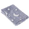 1.5x2m Luminous Blanket Double Side Flannel Star Moon Design Soft Glow In The Dark Blanket for