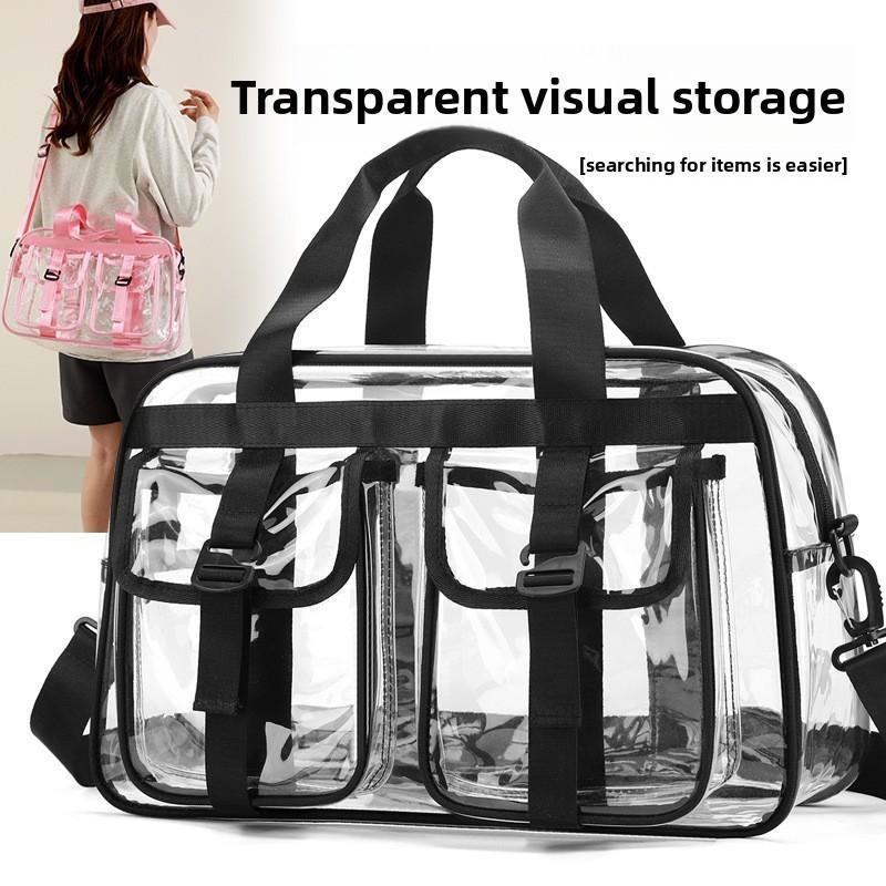 Pvc Large Capacity Sports Stadium Event Transparent Travel Bag With Waterproof Design For Casual Travel