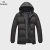 Men's Winter Cotton-Padded Jacket with Thick Wool Lining for Middle-Aged and Elderly
