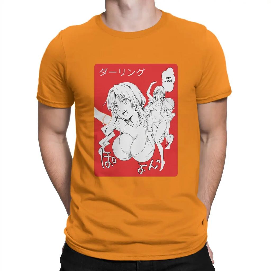 Darling In The Franxx Аниме Креативная Футболка для Мужчин Зеро Ту Круглый Вырез Базовая Футболка Персонализированный Подарок Одежда Топы
