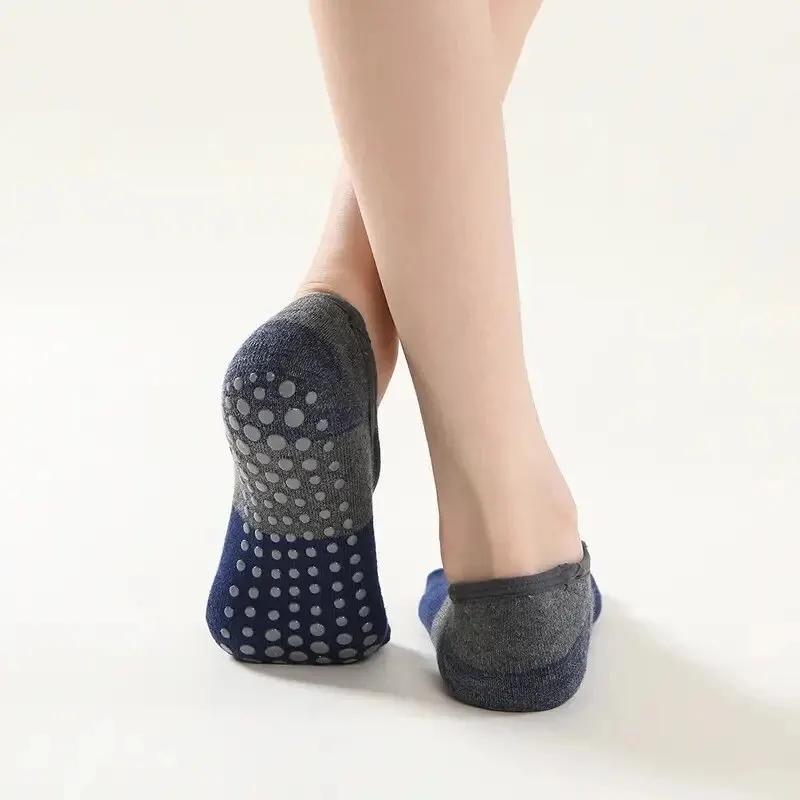 Профессиональные женские противоскользящие носки для йоги, бандажные носки с открытой спиной, носки для пилатеса, женские тапочки для балета, танца, фитнеса, хлопковые спортивные носки