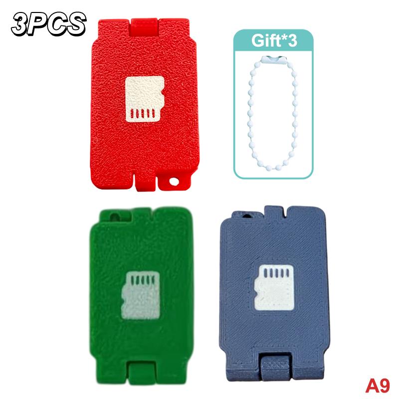 1/3/5 шт. Кейс для хранения карт Micro SD с брелоком, совместимый с SD/HC/XC/UX/MMC, портативный держатель для SD-карт для офиса, дома, путешествий