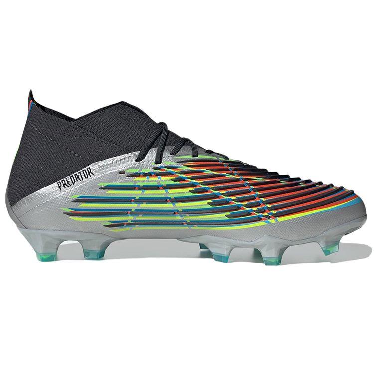 Adidas Кроссовки унисекс Predator Edge.1 FG Silver Metallic Black Core-Black Team-Solar-Green HR1573