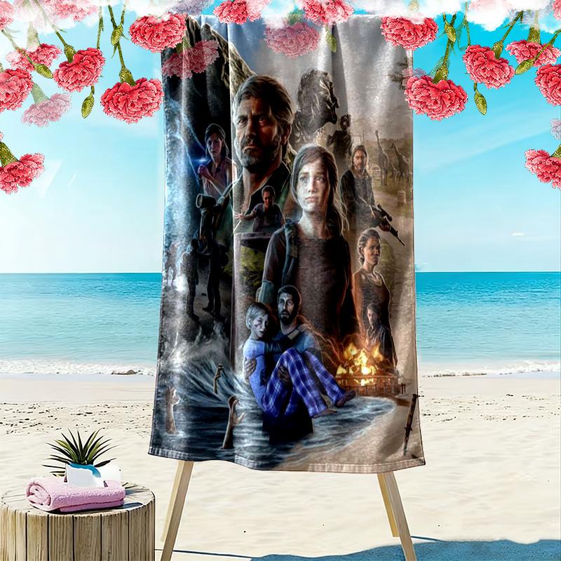 Survival Post-Apocalyptic World beach towel Outdoor camping Beach towel for vacation photos swim quick-drying swim towel Absorbent bath towel