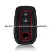 Силиконовый чехол для автомобильного ключа для Toyota Corolla, Yaris, Hilux, LC200/250/300