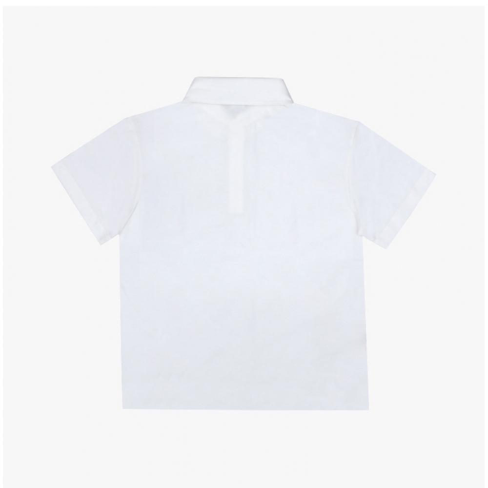 Fendi Kids ShorT Sleeve Polo T shirT wiTh Logo pockeT Jmi475 7aj f0Tu9