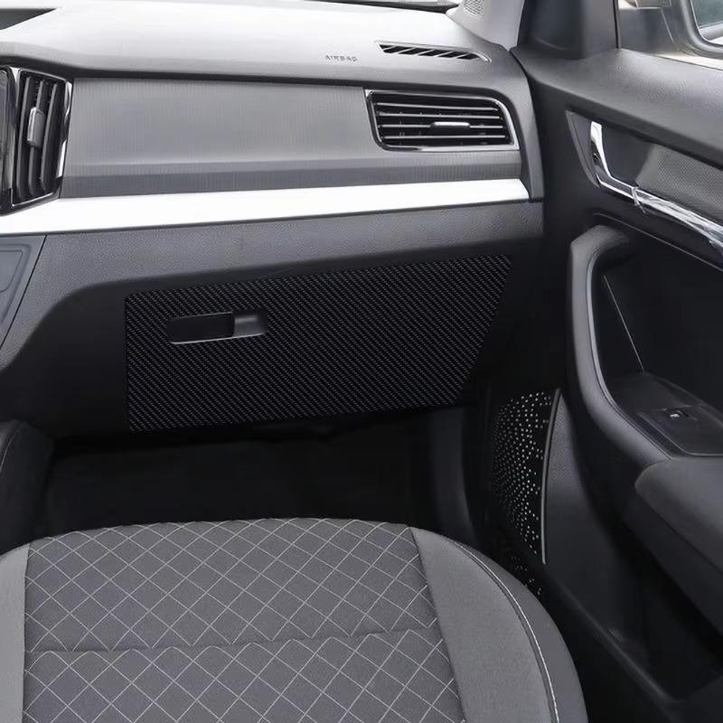 Для Skoda Kamiq 2018 - 2026 Автомобильные накладки на двери от пинков Защитные наклейки Пленка из углеродного волокна устойчивая к царапинам Аксессуары для интерьера
