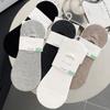 Носки мужские невидимые носки сетчатые дышащие короткие носки с хлопковой подошвой и нескользящими силиконовыми носками