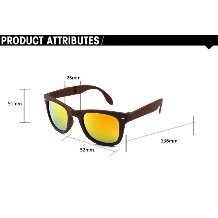 Non-polarizerd Foldable Square Sunglasses Fashion Men's Driving Sun Glasses Women's Outdoor Sports and Cycling Goggles UV400 Eyewear