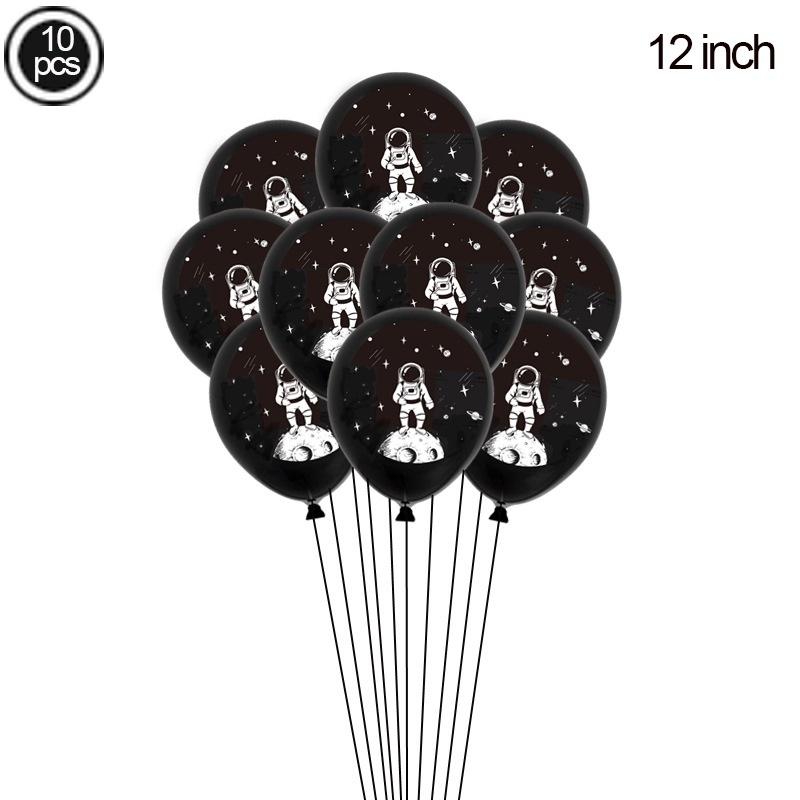 CUCU Rocket Astros Balloon Birthday Astronaut Spaceship Foil Balloons Cartoon Sci-Fi Space Anime Theme