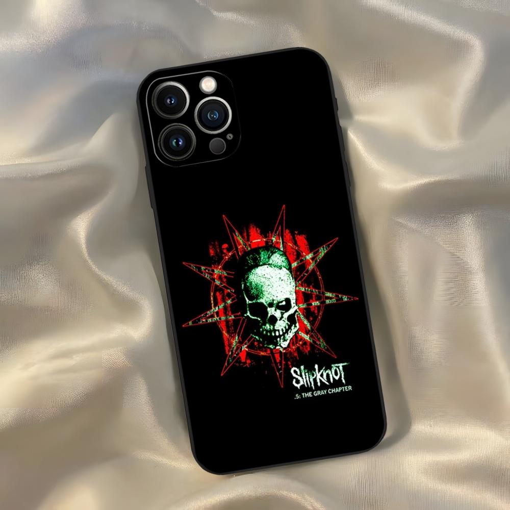 Чехол для телефона Slipknot Популярная группа для iPhone 16 15 14 13 12 11 Pro Max Xr X Xs Mini 8 Plus SE 2022 Черный Мягкий Силиконовый Чехол