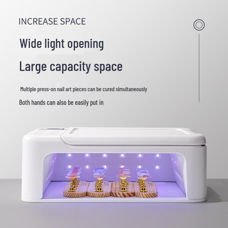 Многофункциональная УФ-сушка для ногтей: Быстросохнущая гель-лаковая машина с подставкой для рук, салонная двухручная лампа для просушки