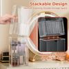 1PCS Makeup Organizer Cosmetic Brush Holder Cosmetic Display Case Cosmetic Shelf Transparent With Lid Dustproof, Waterproof
