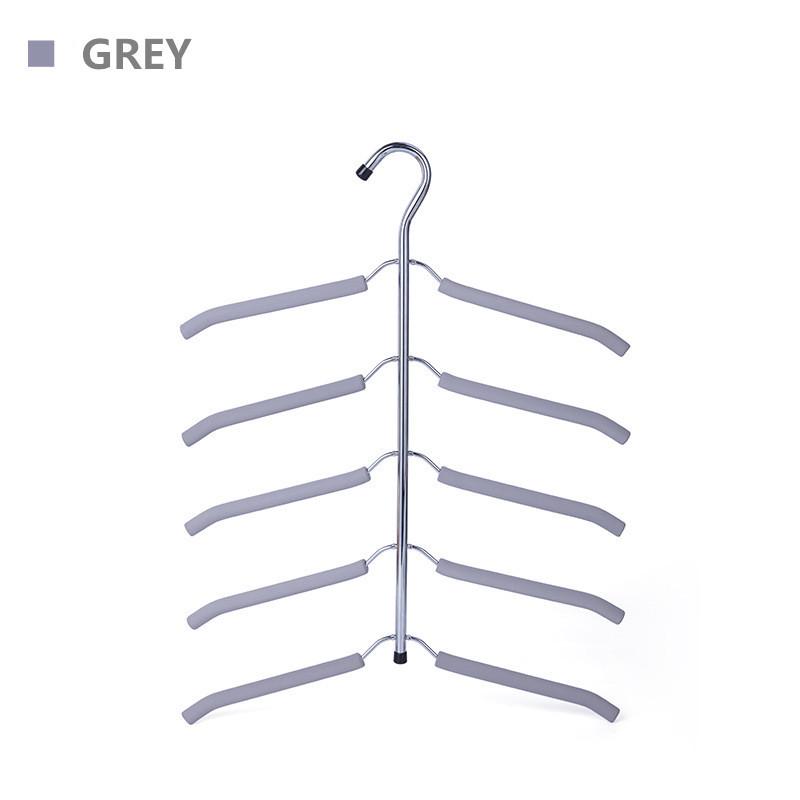 Многоуровневая вешалка-плечики из нержавеющей стали для экономии места в шкафу