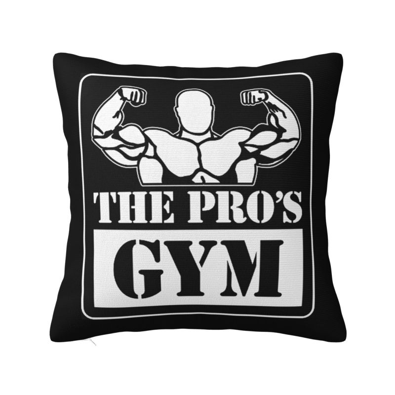 Bodybuilding Gym Throw Pillow Case cm Sofa Fitness Muscle Cushion Cover Soft Polyester Pillowcase Doublesided Printing