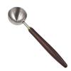 Мерная ложка для кофейного порошка с ручкой из орехового дерева. Совок для кофе из нержавеющей стали 304 для выпечки.