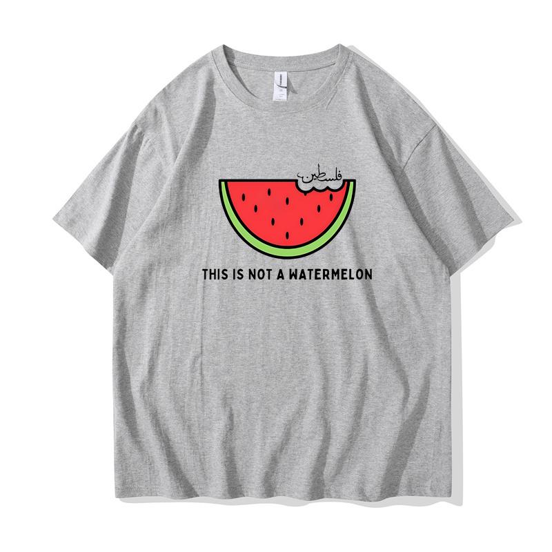 Футболка «Это не арбуз» Забавные футболки с рисунком арбуза Женская одежда с рисунком из мультфильмов Футболка с рисунком манги