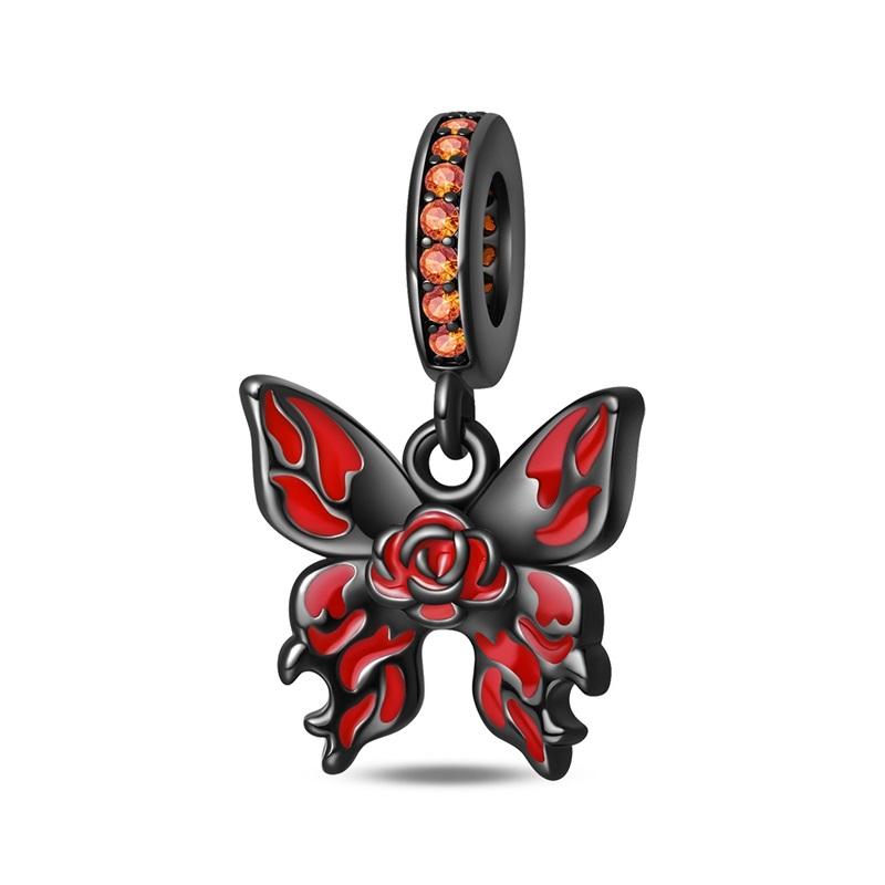 Halloween Series Skullhead Butterfly Bead Component Pendant Bead Component High Quality Fine Jewelry Bead Components Designed For Authentic Original