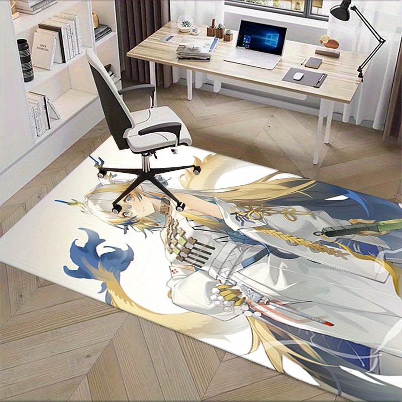 1pc Arknights Office Carpet Soft Polyester Entrance Carpet Washable Non slip Machine Washable Indoor