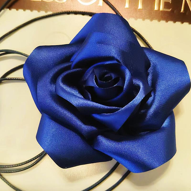 Цветочное колье-чокер для женщин, большие чокеры с цветами роз, цветочное колье-чокер для вечеринки невесты, свадебных летних вечеринок…