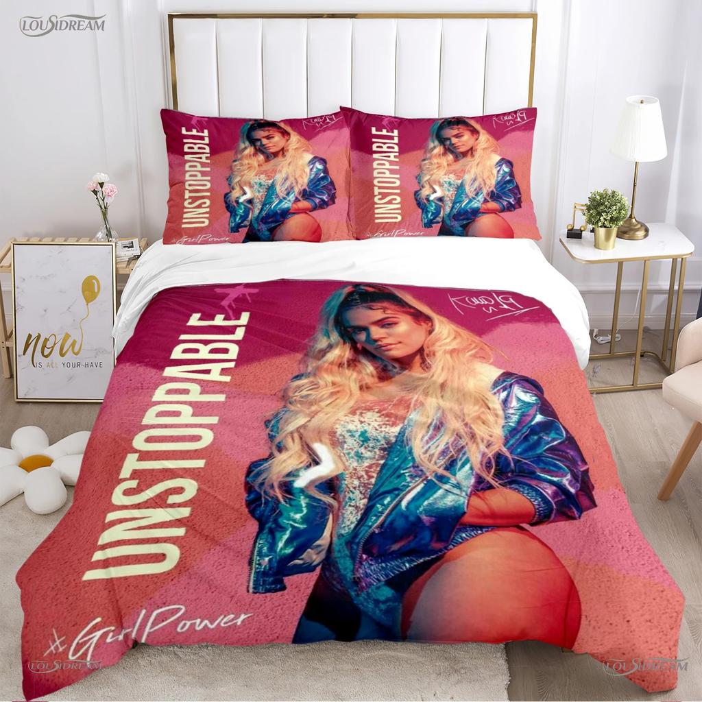 Сексуальный Karol G Singer All Season Duvet Cover Одеяло Постельное белье Мягкий пододеяльник и наволочки Подростки SingleDoubleQueenKing