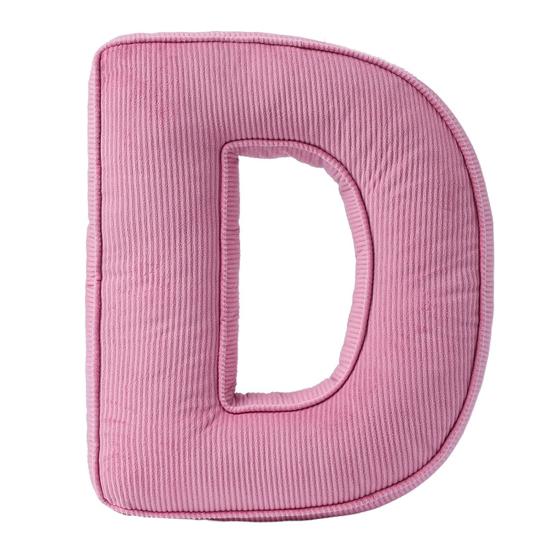 Розовая вельветовая подушка-буква от A до Z, английский алфавит, декоративная подушка для дивана, спальни, гостиной