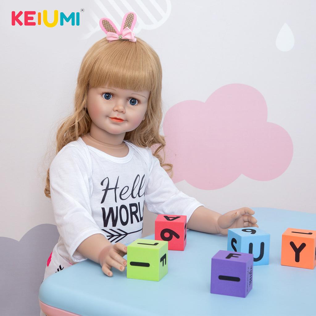 30-дюймовая кукла возрождения, полностью силиконовая девочка, реборн, имитация детской игрушки, детский подарок