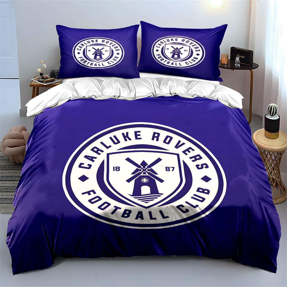 "Blue Carluke Rovers Bedding Set" Bedding Duvet Cover Set Duvet Cover Pillowcases (1 * Duvet Cover 2 * Pillowcases, without duvet insert)